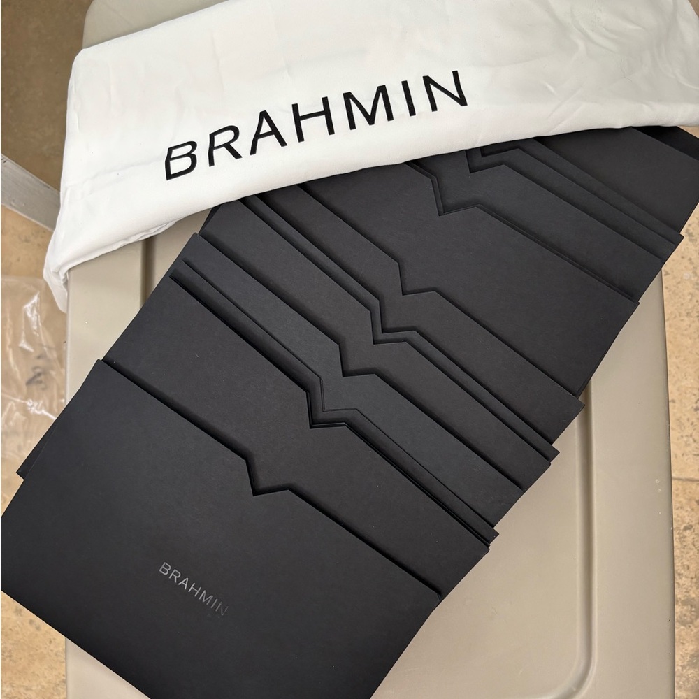 Set of 22 Brahmin Black Storage File Envelopes